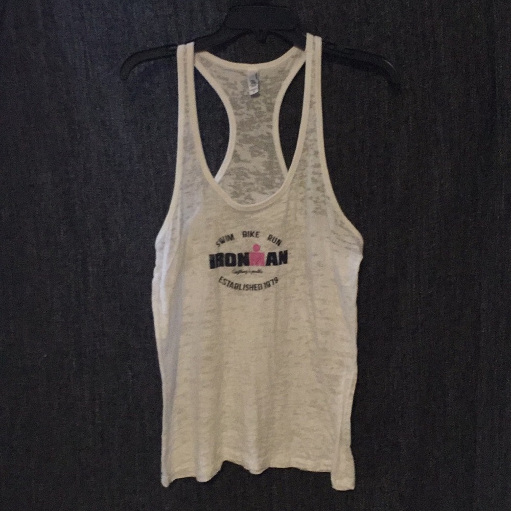 Racerback Ironman tank. white. Size Xl.